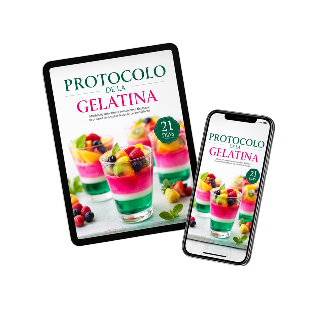 Mockup del E-book Digital Protocolo de la Gelatina